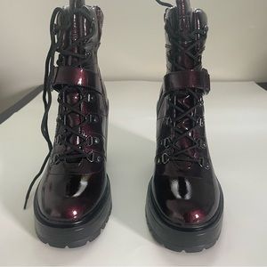 G by Guess purple combat boot
